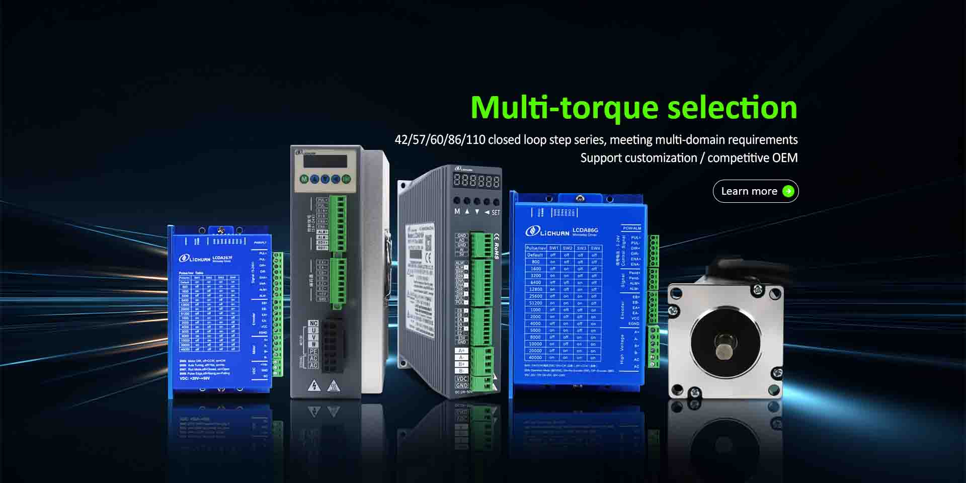 An tSín Dúnta Lúb Oscailte Lúb Monarcha Tiománaí Mótair Stepper